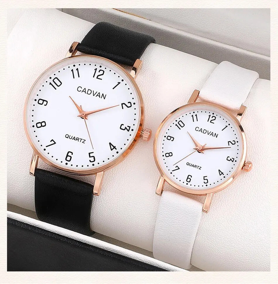 2pcs Couple Watches Watch For Women Men Waterproof Clock Male Calendar Quartz Wrist Watches Leather Ladies Man Watches