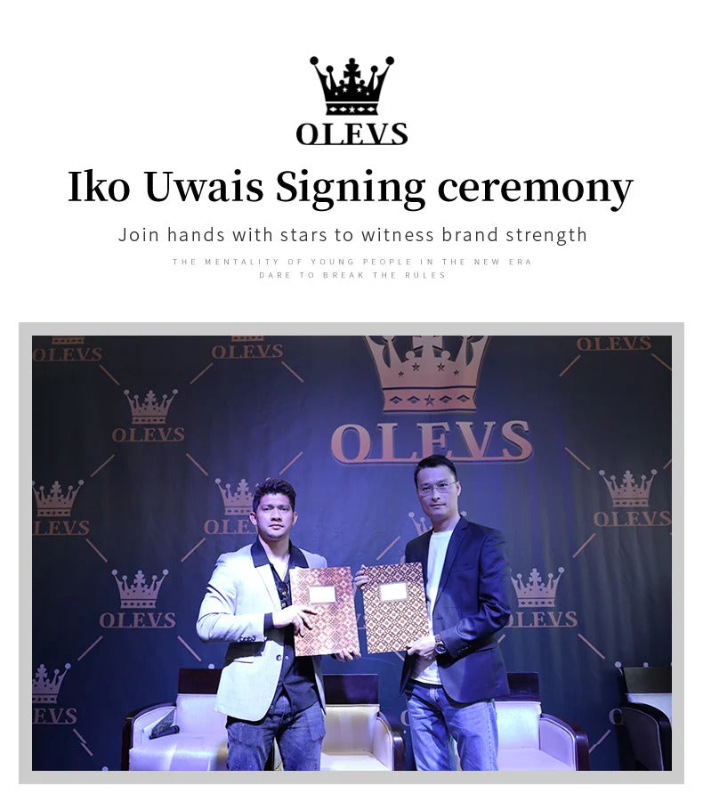 OLEVS 3610 Hot Original Luxury Men's Watches Waterproof Calendar Luminous Quartz Watch for Man Stainless Steel Authentic Watch