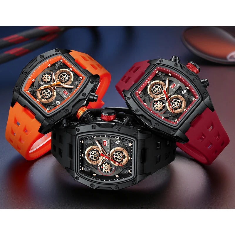 MINI FOCUS Watches for Men Multifunctional Casual Luxury Quartz Wrist Watches Waterproof Luxury Watch relogio masculino 0473G