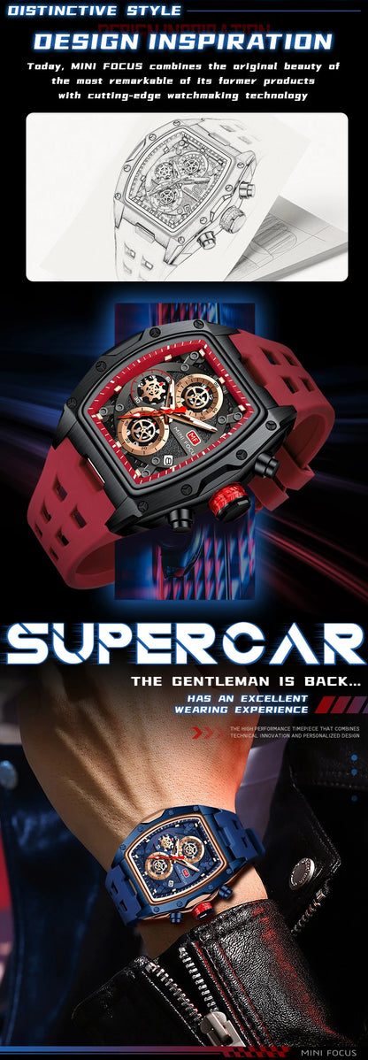 MINI FOCUS Watches for Men Multifunctional Casual Luxury Quartz Wrist Watches Waterproof Luxury Watch relogio masculino 0473G