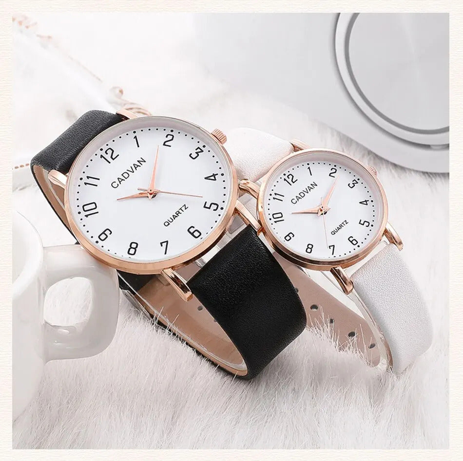 2pcs Couple Watches Watch For Women Men Waterproof Clock Male Calendar Quartz Wrist Watches Leather Ladies Man Watches