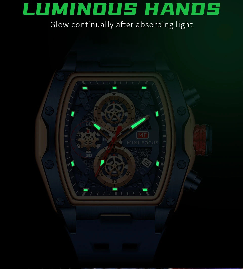MINI FOCUS Watches for Men Multifunctional Casual Luxury Quartz Wrist Watches Waterproof Luxury Watch relogio masculino 0473G