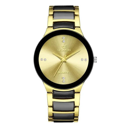Men's fashion luxury business watch 2022 new brand neutral color matching steel strap ladies casual watch clock suit matching