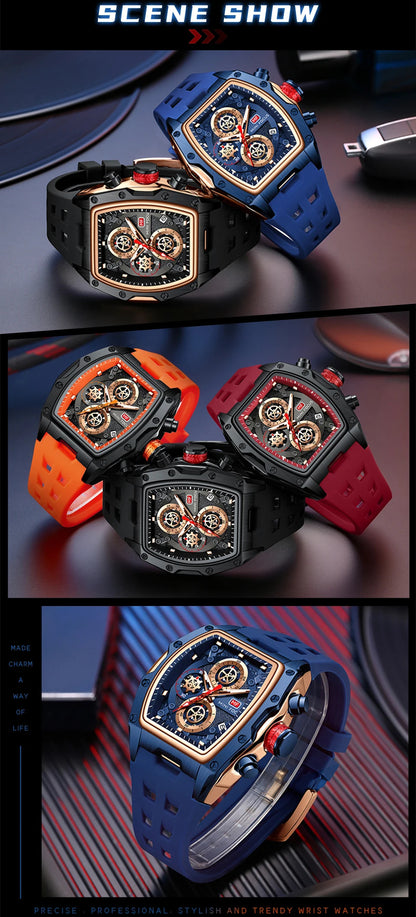 MINI FOCUS Watches for Men Multifunctional Casual Luxury Quartz Wrist Watches Waterproof Luxury Watch relogio masculino 0473G