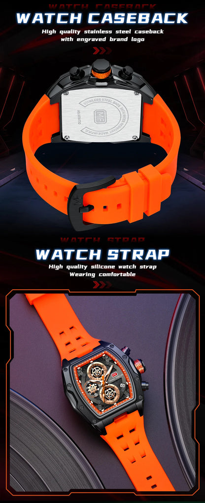 MINI FOCUS Watches for Men Multifunctional Casual Luxury Quartz Wrist Watches Waterproof Luxury Watch relogio masculino 0473G