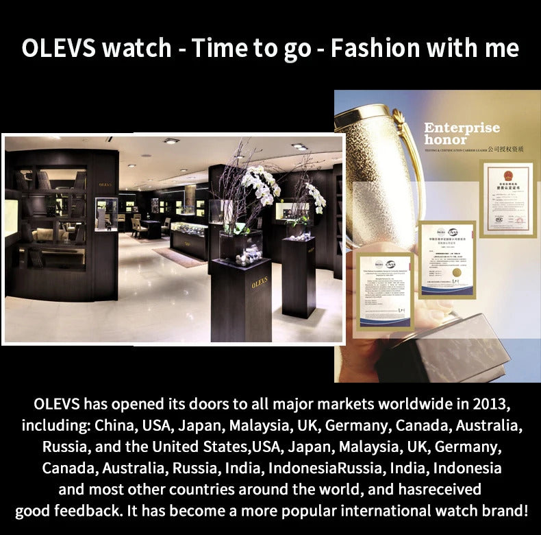 OLEVS 2900 Moon Phase Watch Men Stainless Steel Waterpoof Luminous  Fashion Skeleton Chronograph Quartz Wrist Watch for Men NEW