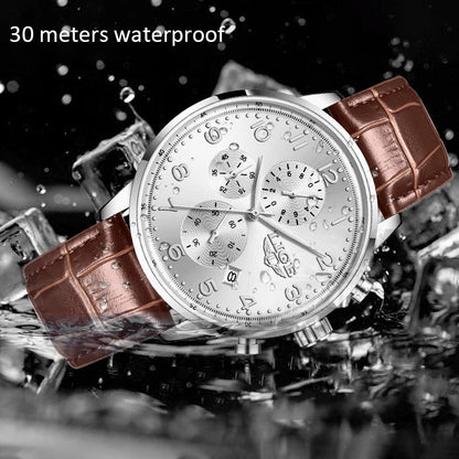 LIGE New Mens Watches Top Brand Luxury Military Quartz Watch For Men Fashion Leather Sports Waterproof Chronograph Reloj Hombre