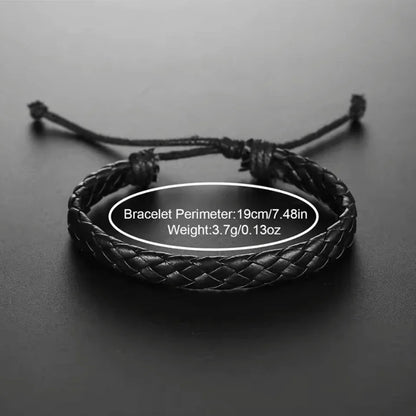 Fashion Men's Watch Casual Leather Band Quartz Wristwatch Men Business Watches Bracelet Necklace Set