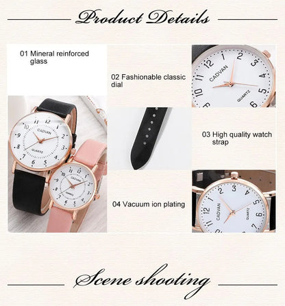 2pcs Couple Watches Watch For Women Men Waterproof Clock Male Calendar Quartz Wrist Watches Leather Ladies Man Watches