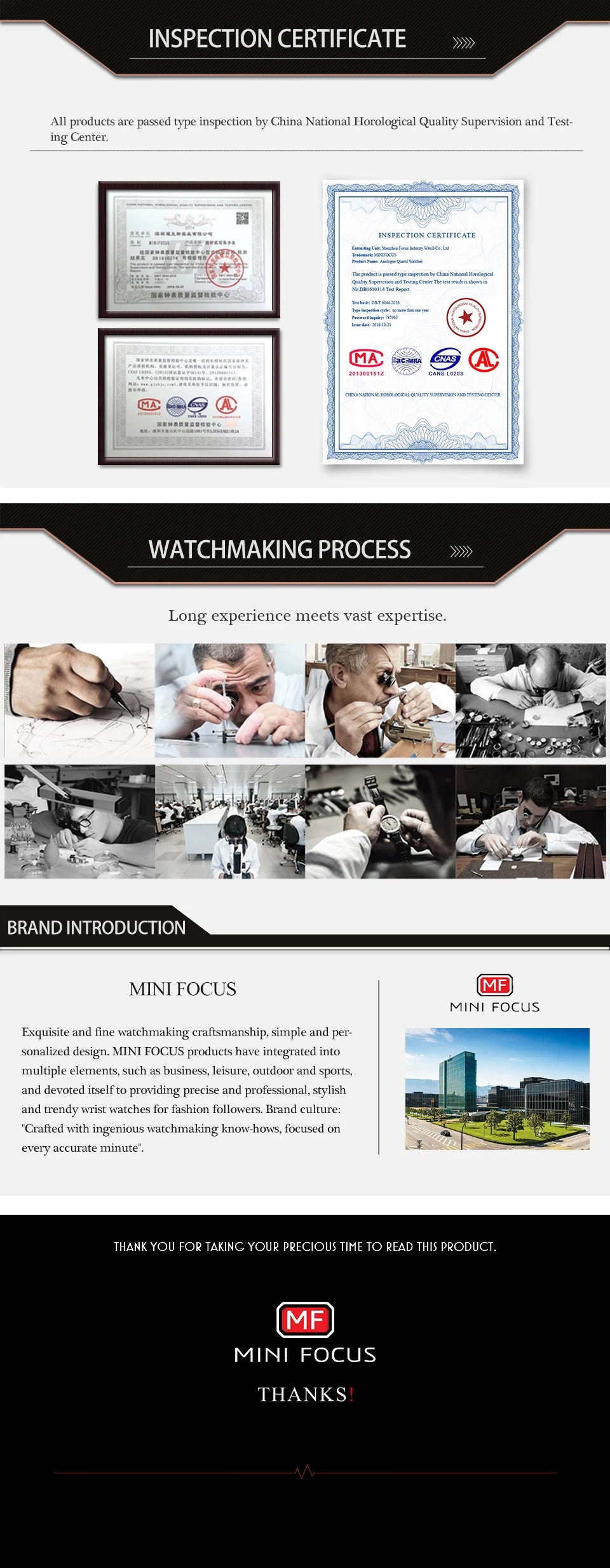 MINI FOCUS Fashion Multifunctional Quartz Watch for Men Calendar Luminous Luxury Stainless Steel Strap Bull Head Mens Watches