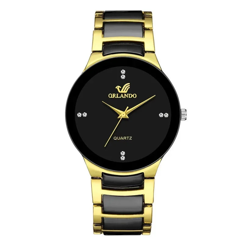 Men's fashion luxury business watch 2022 new brand neutral color matching steel strap ladies casual watch clock suit matching