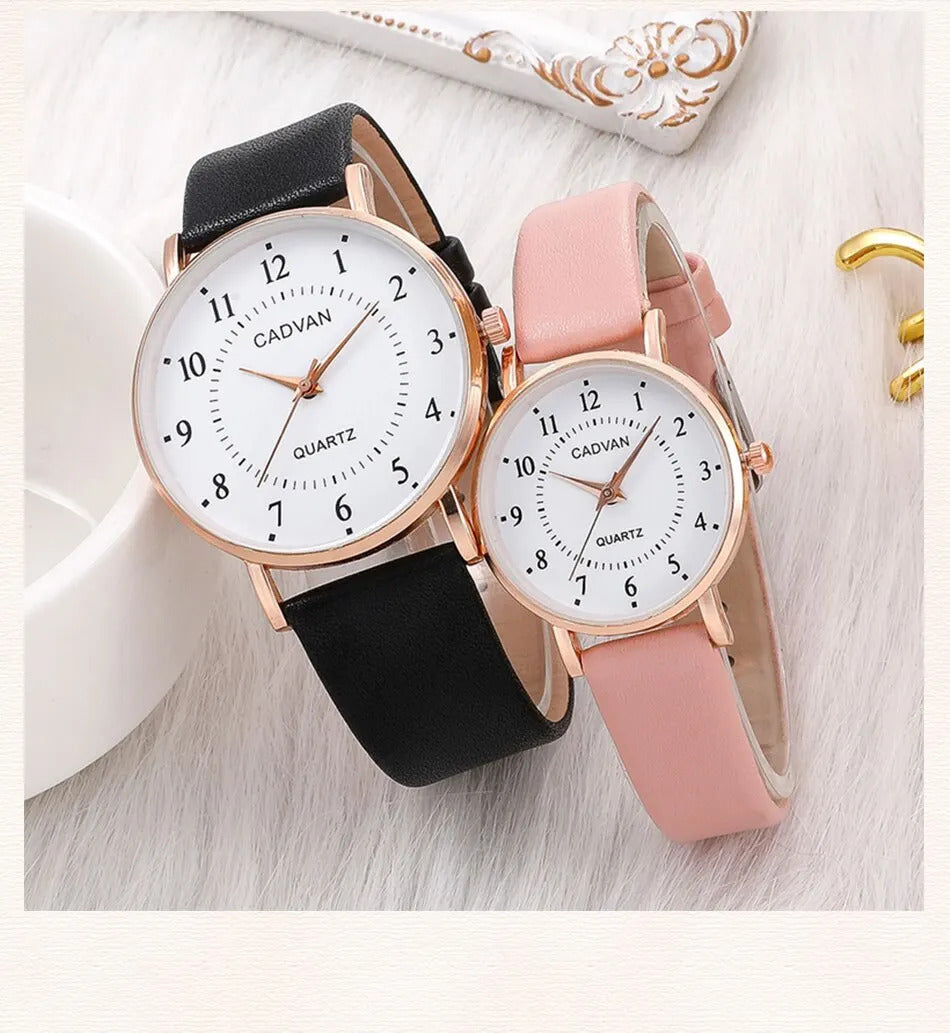 2pcs Couple Watches Watch For Women Men Waterproof Clock Male Calendar Quartz Wrist Watches Leather Ladies Man Watches