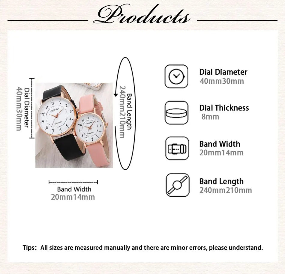 2pcs Couple Watches Watch For Women Men Waterproof Clock Male Calendar Quartz Wrist Watches Leather Ladies Man Watches