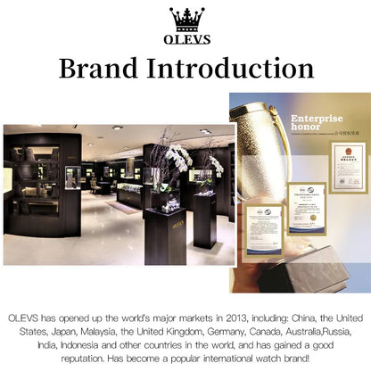 OLEVS Mens Watches Rotatable Big Face Stainless Steel Waterproof Date Analog Quartz Watches Fashion Business WristWatch for Men