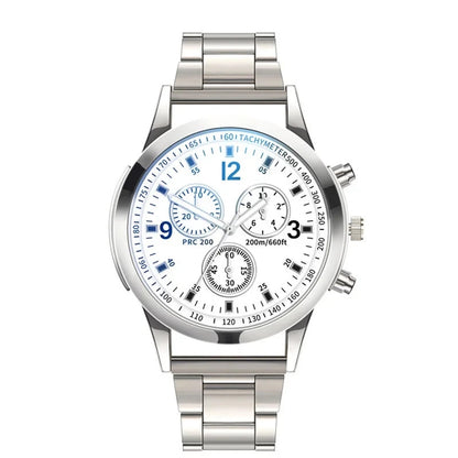 Fashion Mens Stainless Steel Watches Luxury Quartz Wristwatch Clock Men Business Casual Watch Relogio Masculino