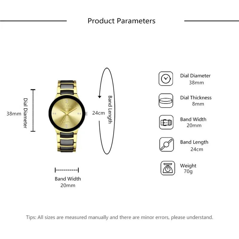 Men's fashion luxury business watch 2022 new brand neutral color matching steel strap ladies casual watch clock suit matching