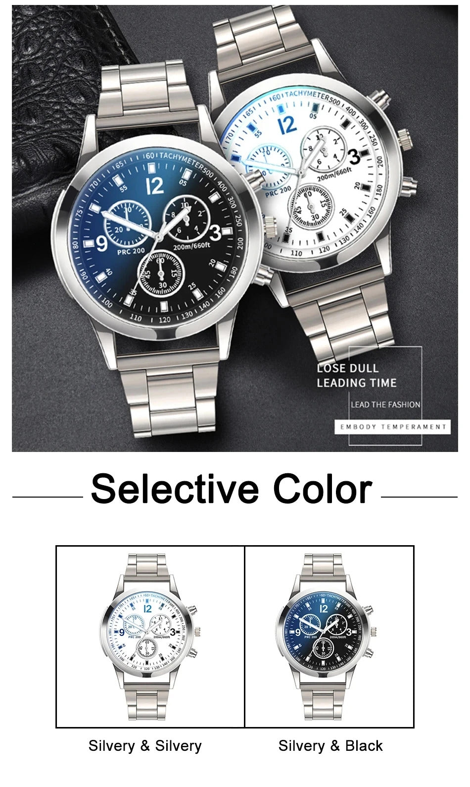 Fashion Mens Stainless Steel Watches Luxury Quartz Wristwatch Clock Men Business Casual Watch Relogio Masculino