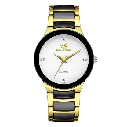 Men's fashion luxury business watch 2022 new brand neutral color matching steel strap ladies casual watch clock suit matching
