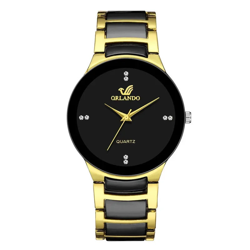Men's fashion luxury business watch 2022 new brand neutral color matching steel strap ladies casual watch clock suit matching