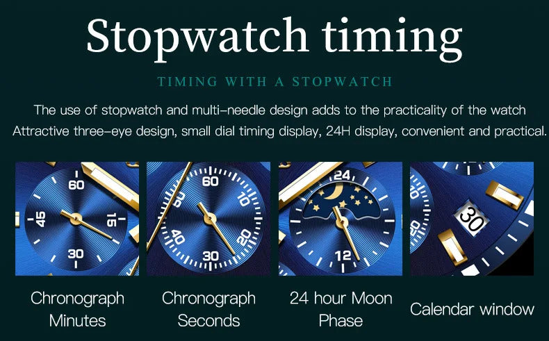 OLEVS Mens Watches Rotatable Big Face Stainless Steel Waterproof Date Analog Quartz Watches Fashion Business WristWatch for Men