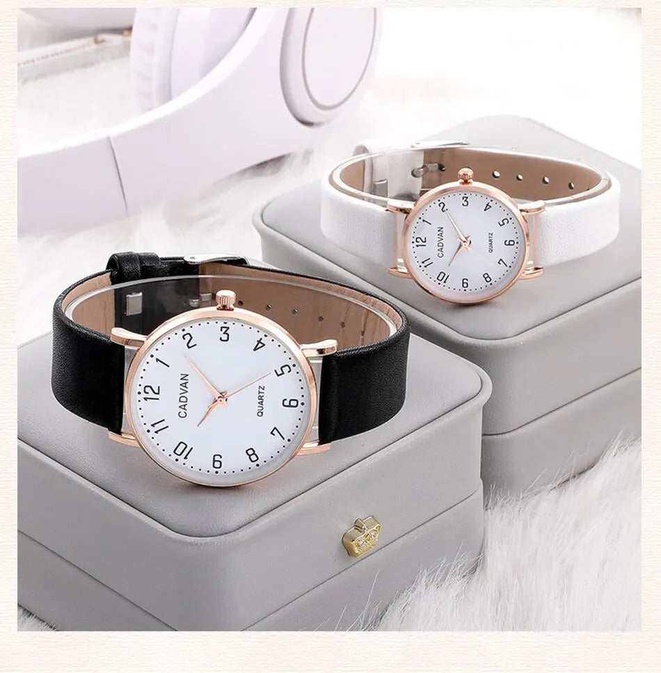 2pcs Couple Watches Watch For Women Men Waterproof Clock Male Calendar Quartz Wrist Watches Leather Ladies Man Watches