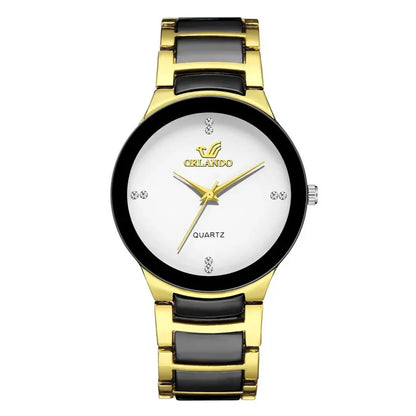 Men's fashion luxury business watch 2022 new brand neutral color matching steel strap ladies casual watch clock suit matching