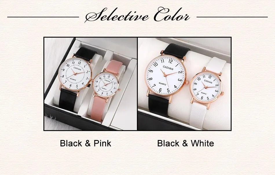 2pcs Couple Watches Watch For Women Men Waterproof Clock Male Calendar Quartz Wrist Watches Leather Ladies Man Watches