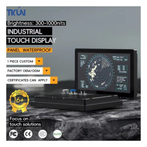 Factory 15.6 Inch Marine/yachts Displays 1000-1500Nits Outdoor Ag glass Binding Ip65 Waterproof Industrial Touch Screen Monitor